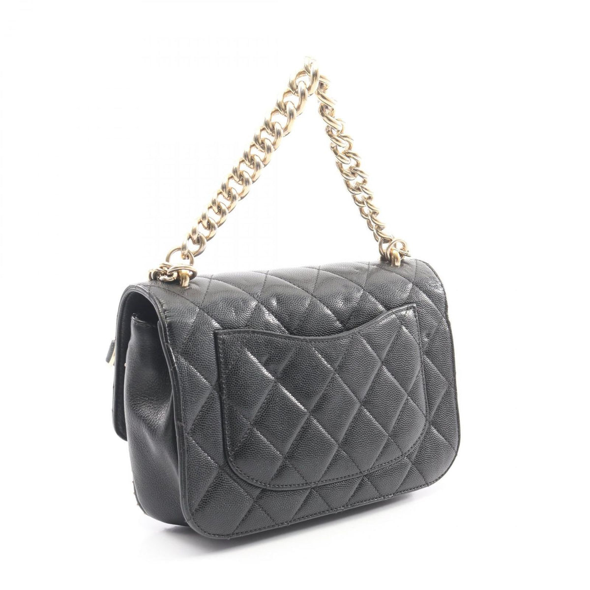 Chanel Shoulder Bag Quilted 2-Way Black — view 2