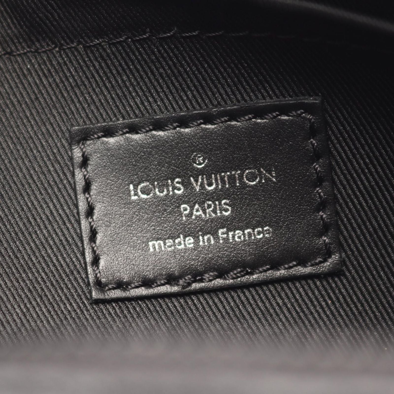 Louis Vuitton Shoulder Bag Steamer Messenger Taurillon Monogram Noir — view 5