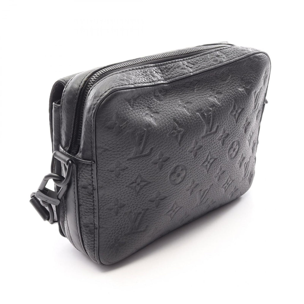 Louis Vuitton Shoulder Bag Steamer Messenger Taurillon Monogram Noir — view 2