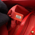 Chanel Backpack Quilted Loop Handle Red Skin Chain — view 5