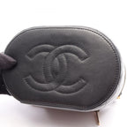 Chanel Shoulder Bag Quilted Vanity 2-Way Black Lambskin Chain — view 6