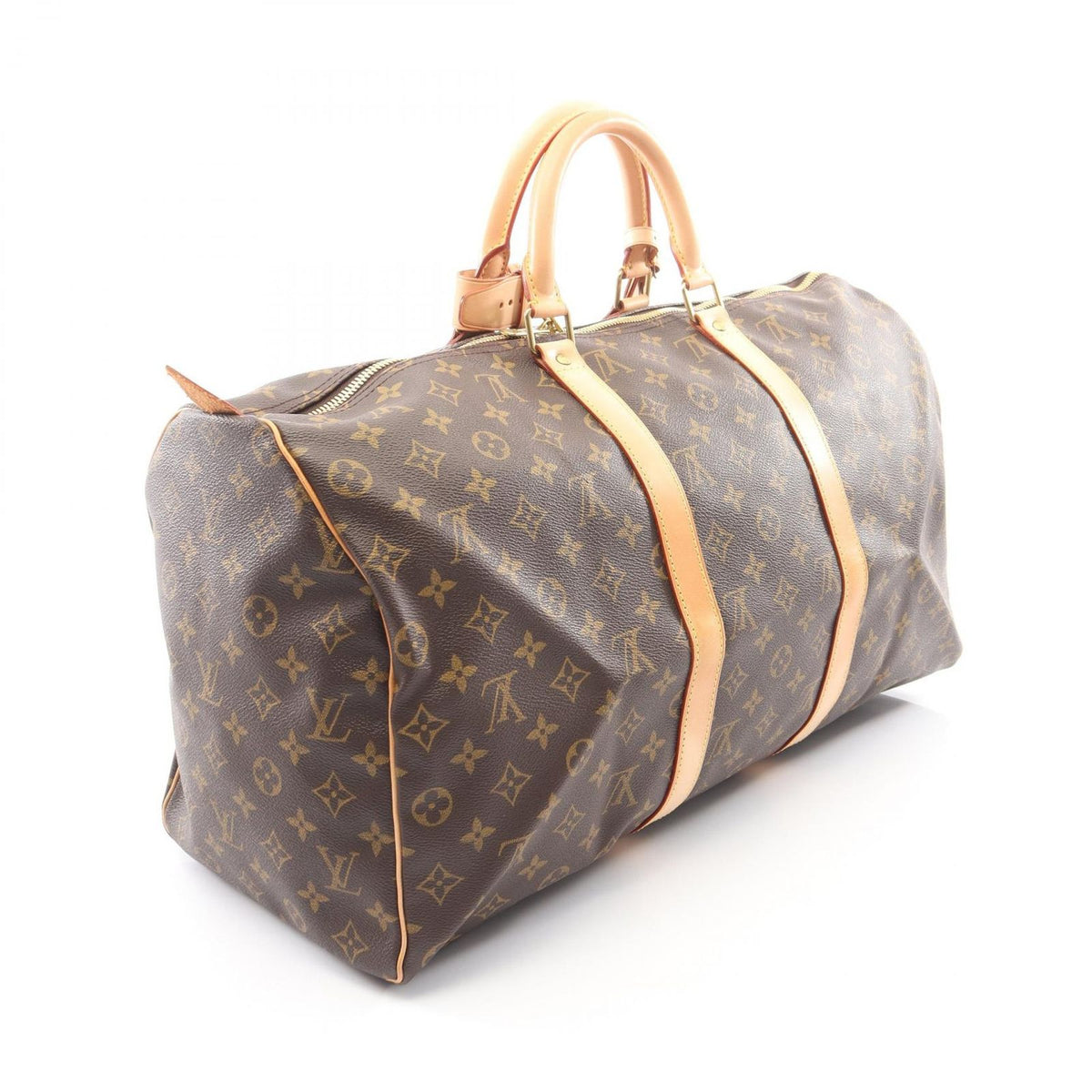 Louis Vuitton Boston Bag Keepall 50 Monogram Canvas Leather — view 2