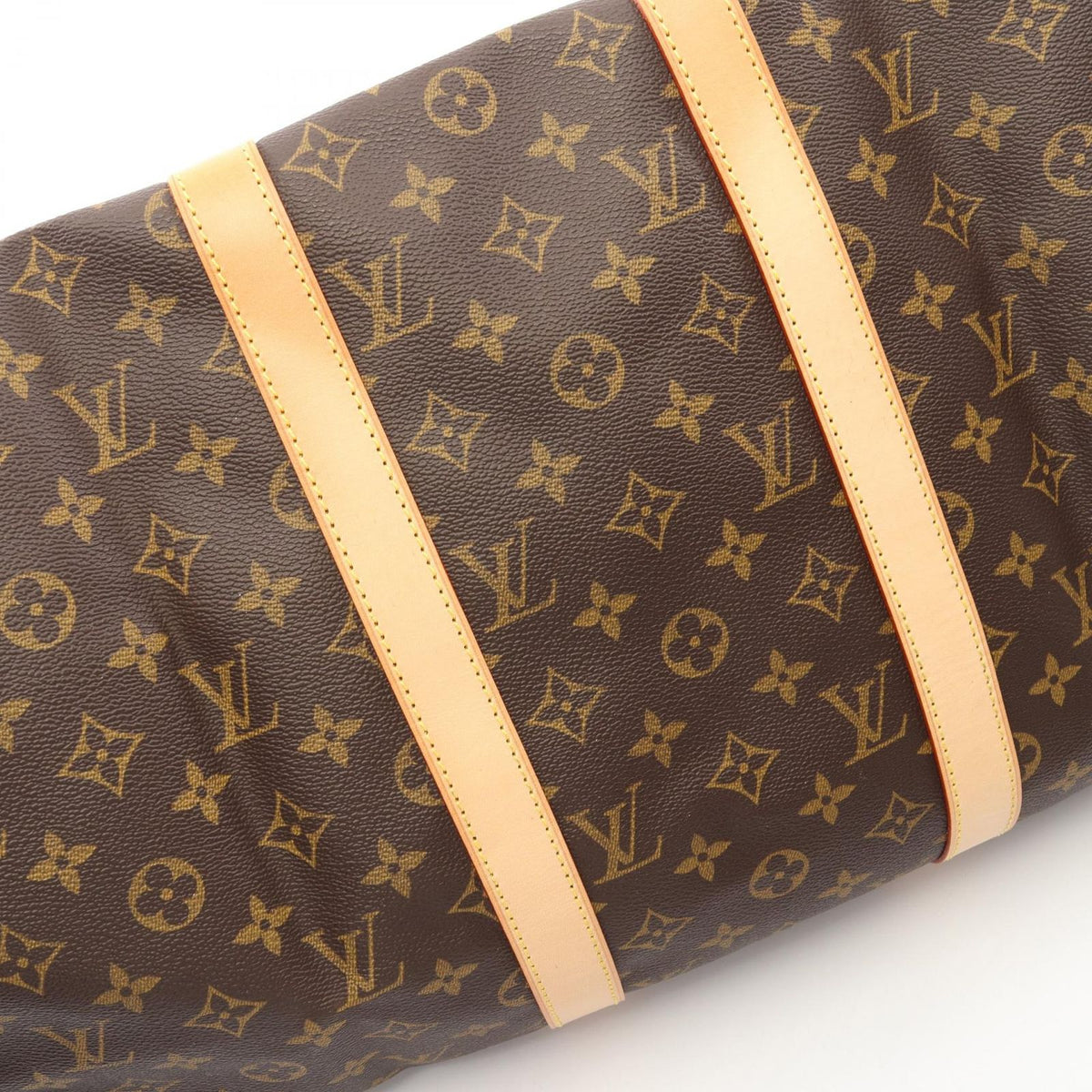 Louis Vuitton Boston Bag Keepall 50 Monogram Canvas Leather — view 6