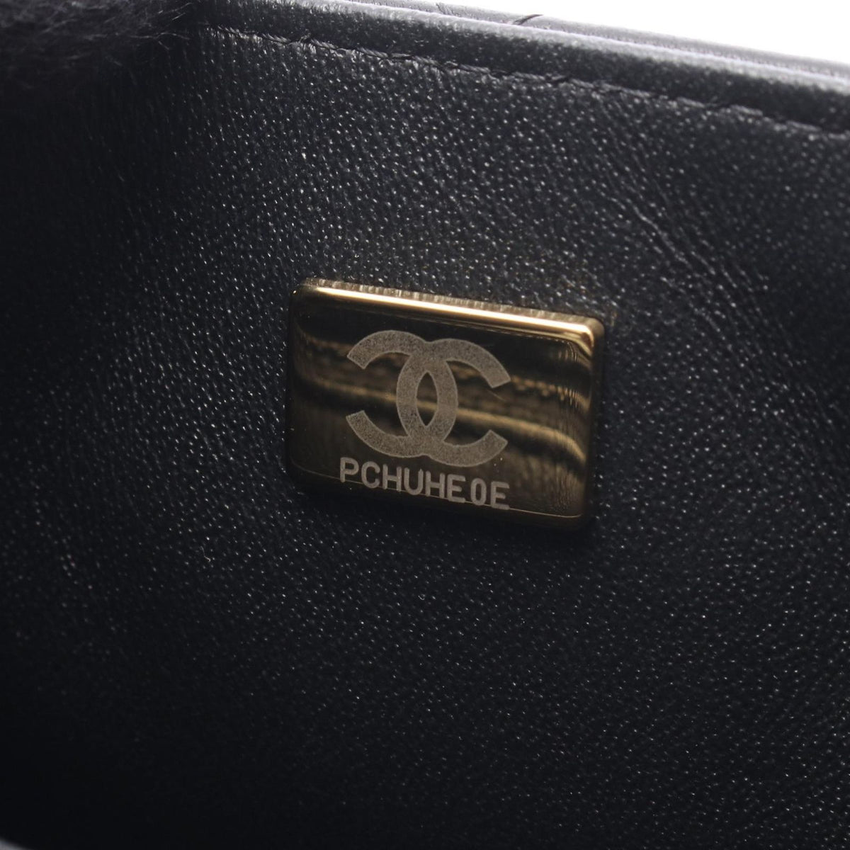 Chanel Shoulder Bag Mini Quilted Black Lambskin Chain — view 5