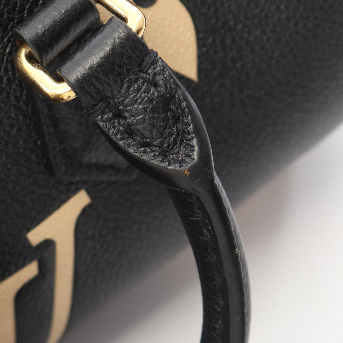 Louis Vuitton Handbag Papillon BB 2-Way Black Beige Leather — view 5