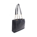 Chanel Tote Bag Jumbo CC Logo Chain Black — view 2