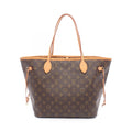 Louis Vuitton Tote Bag Neverfull MM Monogram Canvas Leather