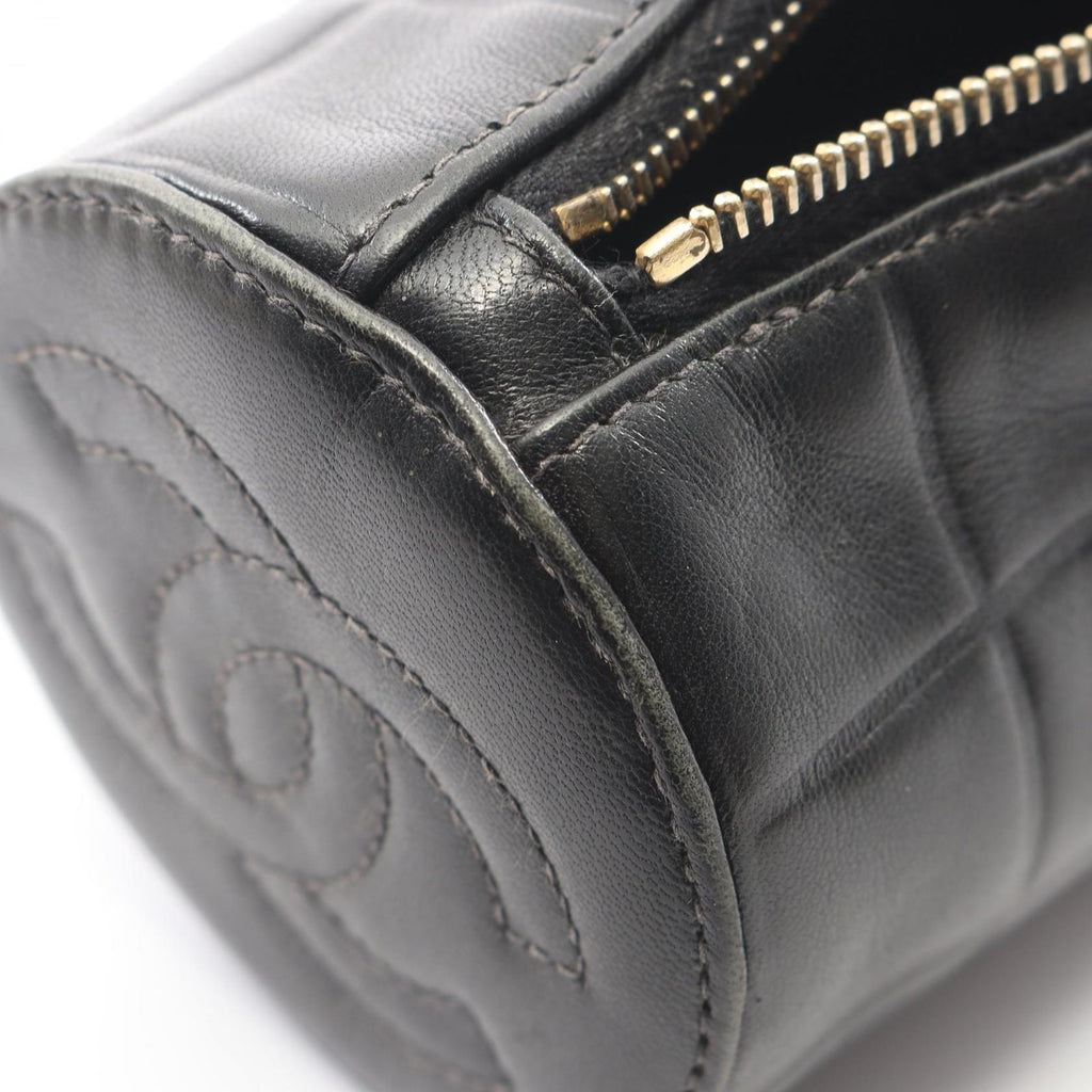 Chanel Pouch Choco Bar Black Lambskin — view 6