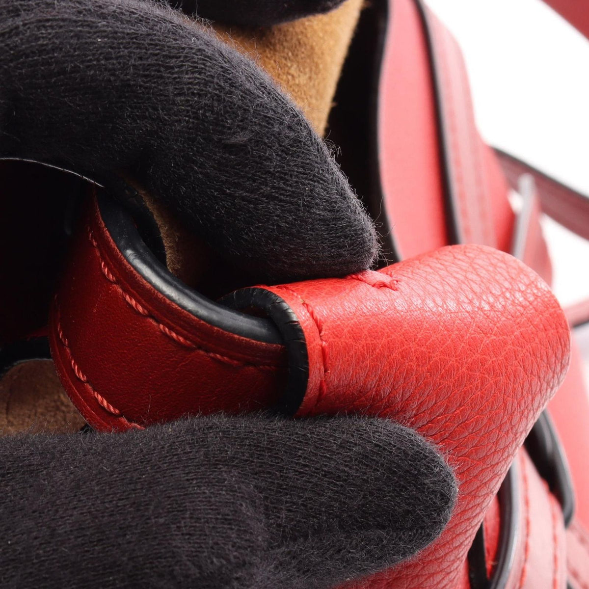 Loewe Shoulder Bag Gate Small Red Leather — view 7