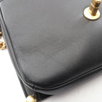 Chanel Shoulder Bag Quilted 2-Way Black Leather Chain — view 7