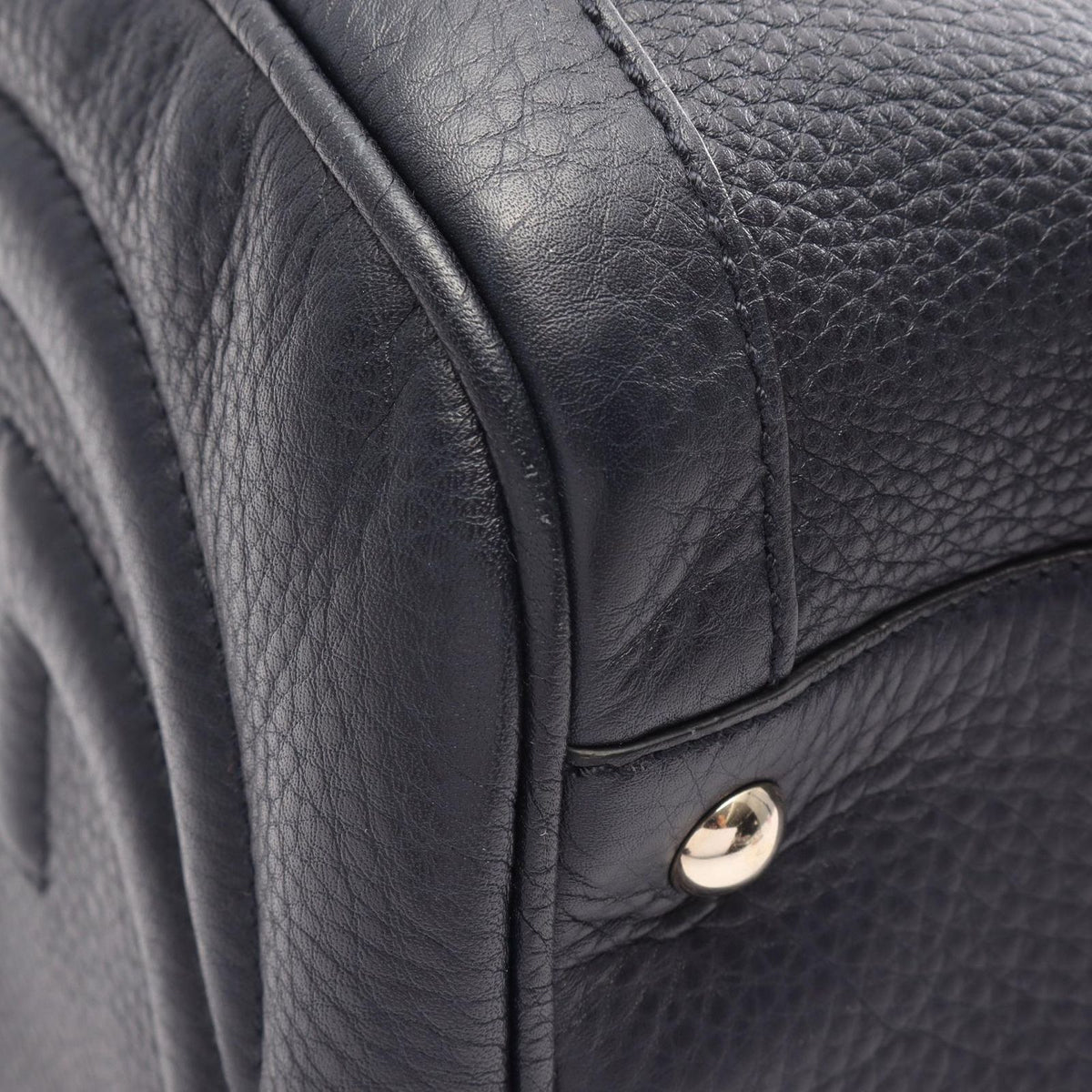 Gucci Tote Soho Cellarius Navy Leather Interlocking Mini Boston Bag — view 7