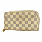 Louis Vuitton Wallet Damier Azur Zippy White