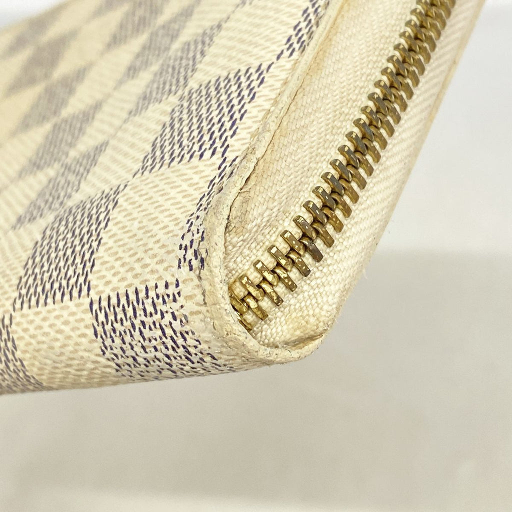 Louis Vuitton Wallet Damier Azur Zippy White — view 6