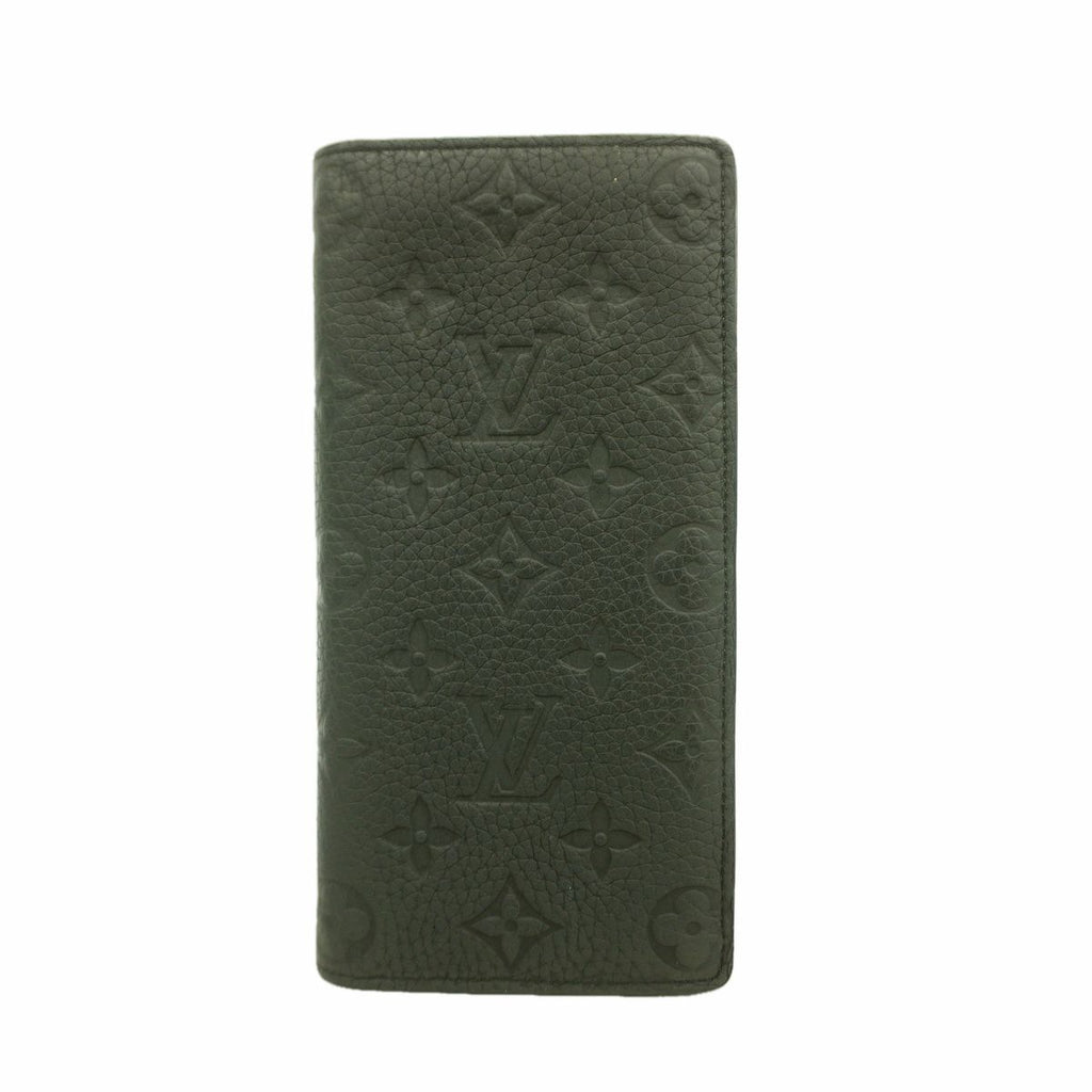 Louis Vuitton Wallet Monogram Taurillon Portefeuille Brazza Black