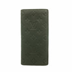 Louis Vuitton Wallet Monogram Taurillon Portefeuille Brazza Black