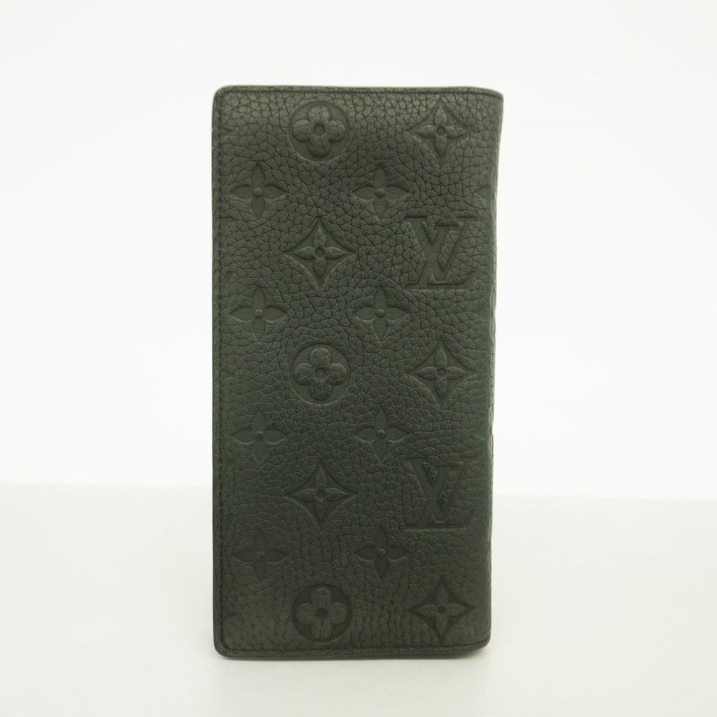 Louis Vuitton Wallet Monogram Taurillon Portefeuille Brazza Black — view 6