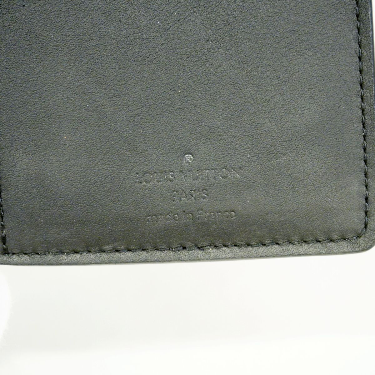 Louis Vuitton Wallet Monogram Taurillon Portefeuille Brazza Black — view 4