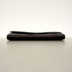 Dior Wallet Cannage Leather Dark Brown Champagne Gold — view 2
