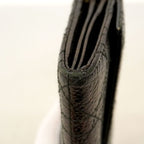 Dior Wallet Cannage Leather Dark Brown Champagne Gold — view 5