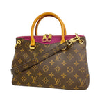 Louis Vuitton Handbag Monogram Pallas BB Gray 2-Way