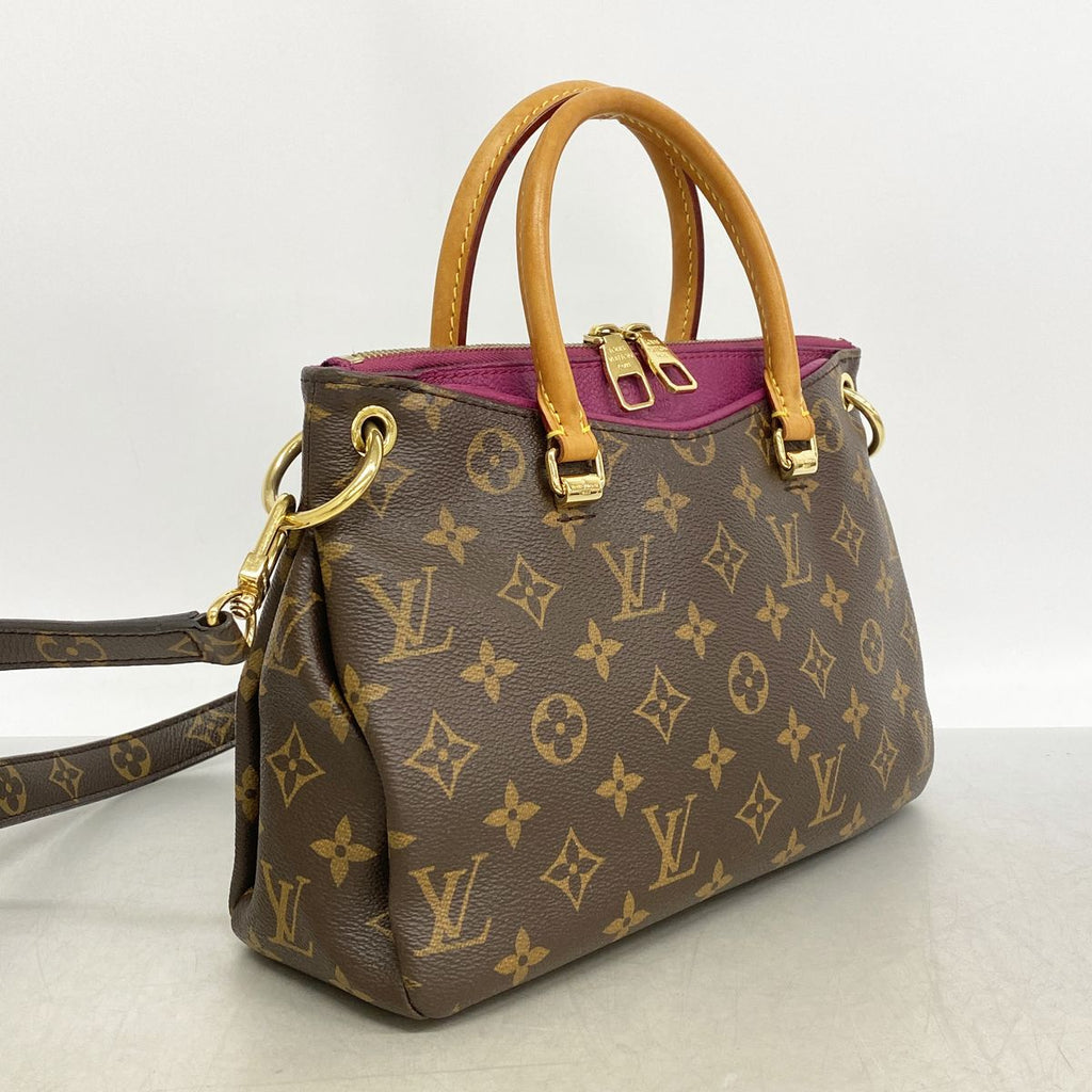 Louis Vuitton Handbag Monogram Pallas BB Gray 2-Way — view 2