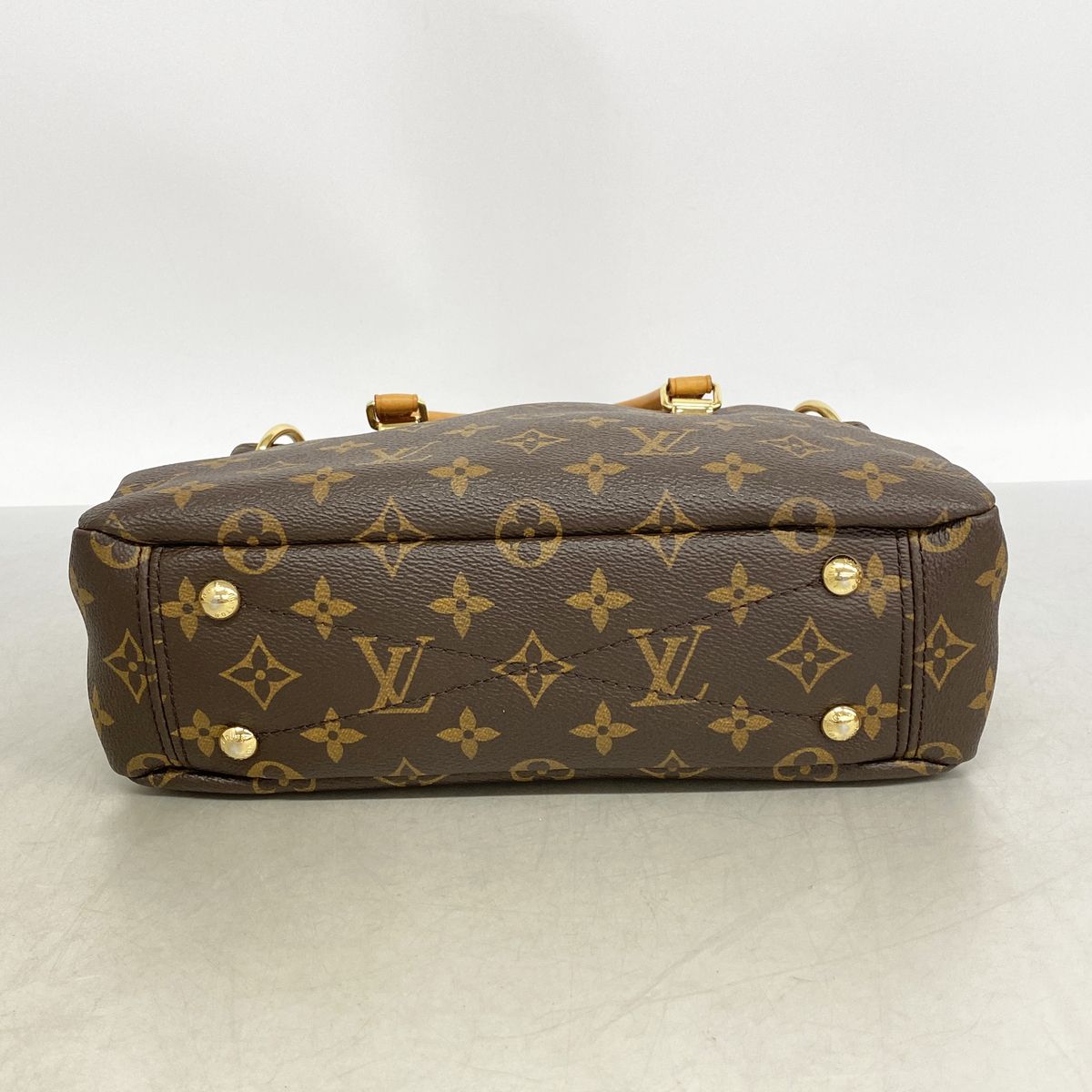 Louis Vuitton Handbag Monogram Pallas BB Gray 2-Way — view 3