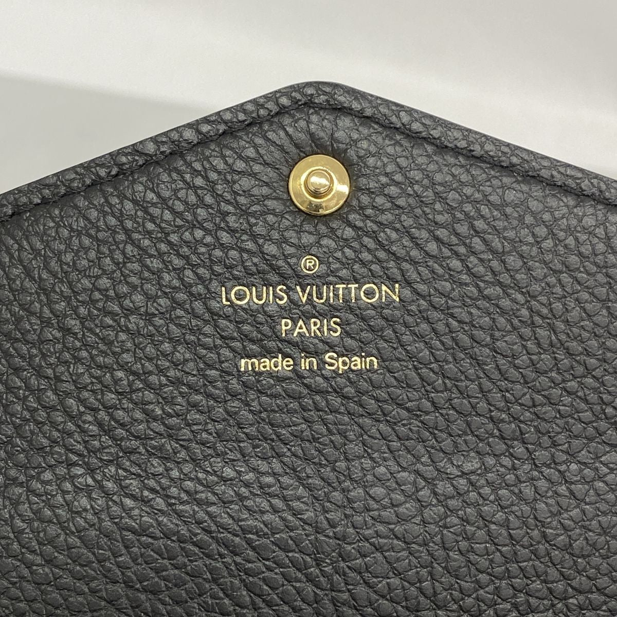Louis Vuitton Wallet Monogram Empreinte Bicolor Portefeuille Sarah Black Beige — view 4