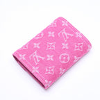 Louis Vuitton Portefeuille Victorine Trifold Wallet Monogram Denim Pink — view 4