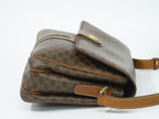 Celine Macadam Shoulder Bag Pochette Brown — view 4