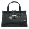Saint Laurent YSL Patent Leather Handbag Black