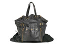 Saint Laurent Tote Bag Rive Gauche Downtown Black Patent Leather Gold