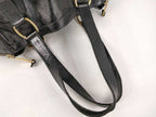 Saint Laurent Tote Bag Rive Gauche Downtown Black Patent Leather Gold — view 3