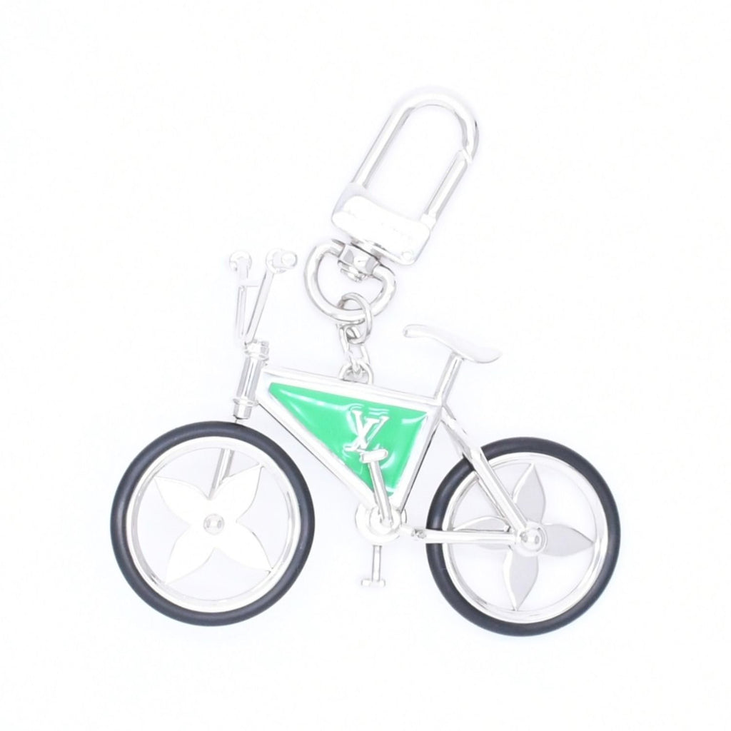 Louis Vuitton Bijou de Sac Bike Sac Charm Key Holder Silver Green — view 2