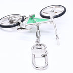 Louis Vuitton Bijou de Sac Bike Sac Charm Key Holder Silver Green — view 8