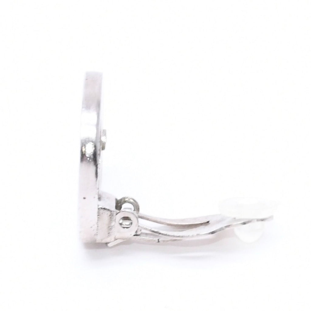 Chanel Vintage CC Logo Earrings 97 Metal Silver — view 5