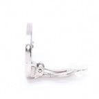 Chanel Vintage CC Logo Earrings 97 Metal Silver — view 5