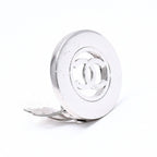 Chanel Vintage CC Logo Earrings 97 Metal Silver — view 3