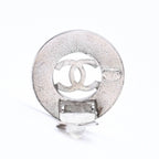 Chanel Vintage CC Logo Earrings 97 Metal Silver — view 6