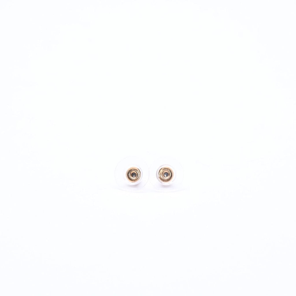 Chanel Earrings CC Logo Red Stone Rhinestone 05 Seashell — view 8