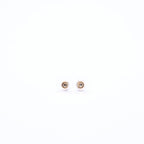 Chanel Earrings CC Logo Red Stone Rhinestone 05 Seashell — view 8