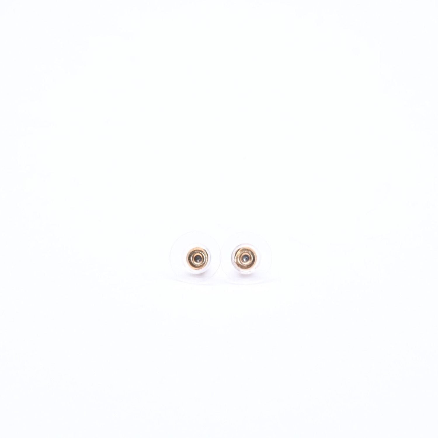 Chanel Earrings CC Logo Red Stone Rhinestone 05 Seashell — view 8