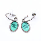 Chanel Earrings 99 Green Vintage