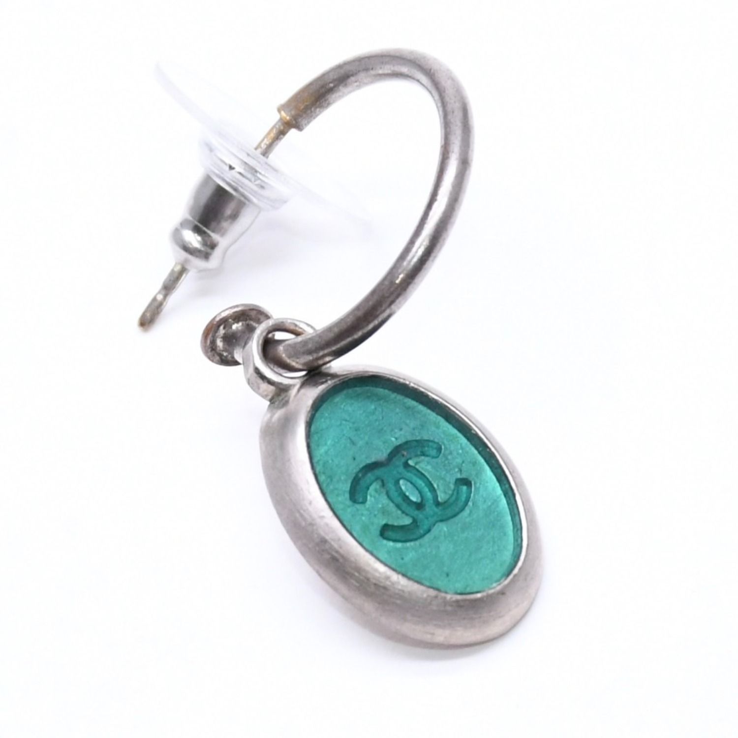 Chanel Earrings 99 Green Vintage — view 3
