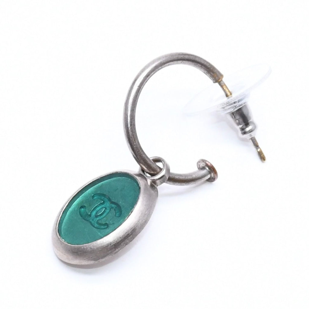 Chanel Earrings 99 Green Vintage — view 2