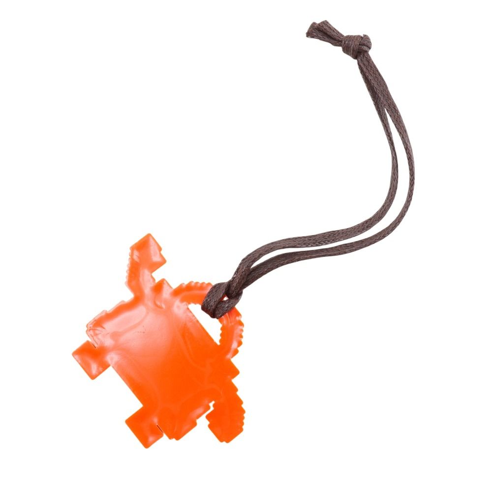 Hermes Ketall Rubber Orange Charm Keychain — view 2