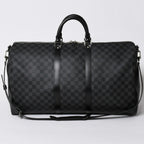 Louis Vuitton Keepall Bandouliere 55 Boston Bag Damier Graphite Black