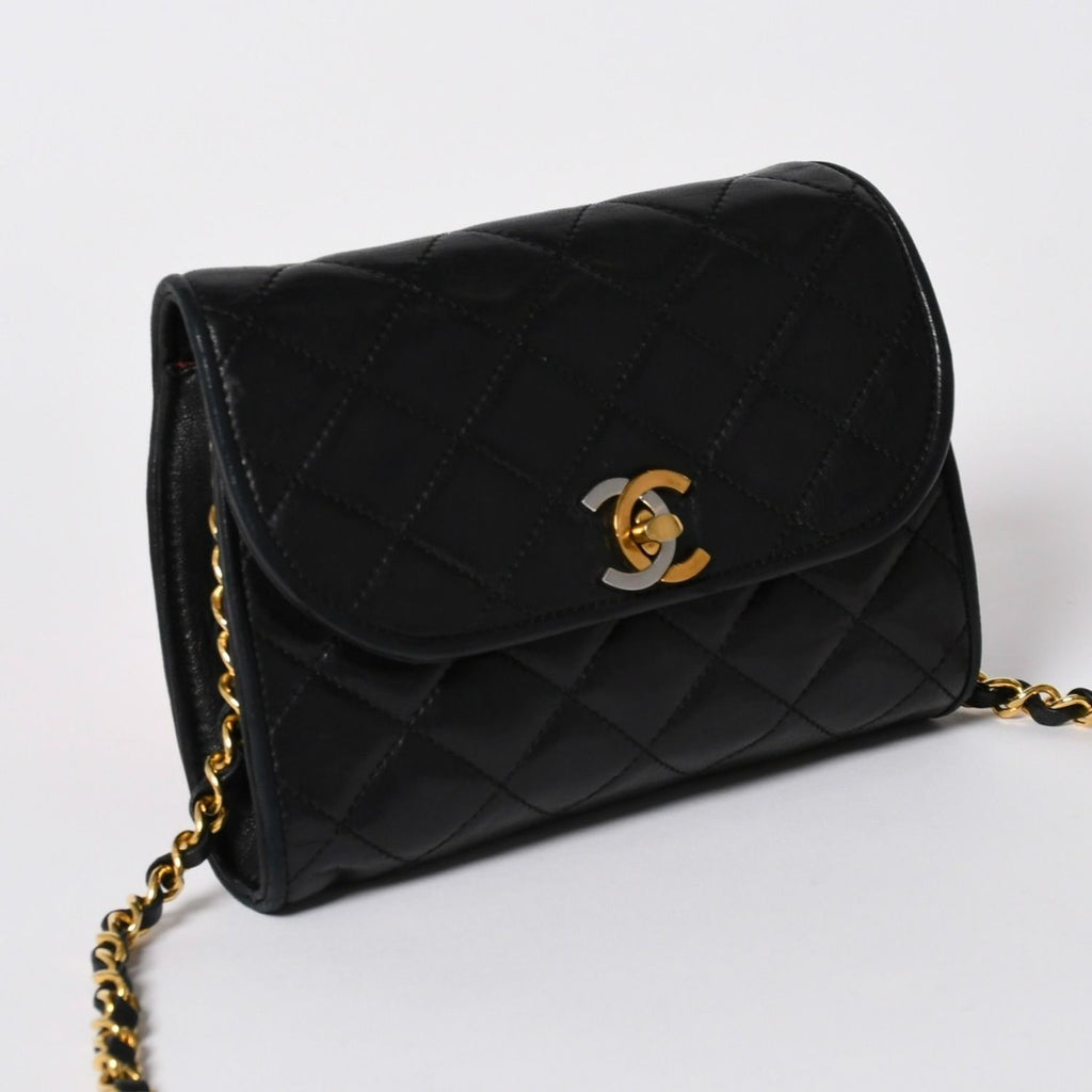 Chanel Mini Quilted S Flap S Chain Shoulder Bag Limited Edition CC Logo — view 3