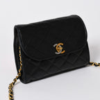 Chanel Mini Quilted S Flap S Chain Shoulder Bag Limited Edition CC Logo — view 3