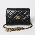 Chanel Mini Quilted S Flap S Chain Shoulder Bag Limited Edition CC Logo