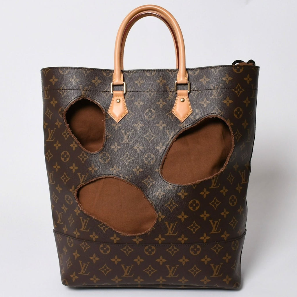 Louis Vuitton with Holes Tote Bag Comme Des Garcons Rei Kawakubo Gold — view 2